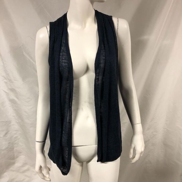 Theory Apollonia Glint Double Layer Draped Vest - Picture 1 of 7